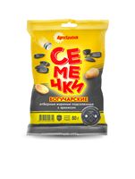 Семечки "Богучарские  отборные жареные подсоленные с арахисом" 80г 