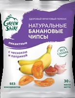 Натуральные банановые чипсы. Пикантные. С паприкой и чесноком 40г