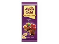 Шоколад Alpen Gold изюм-фундук 90гр, 286